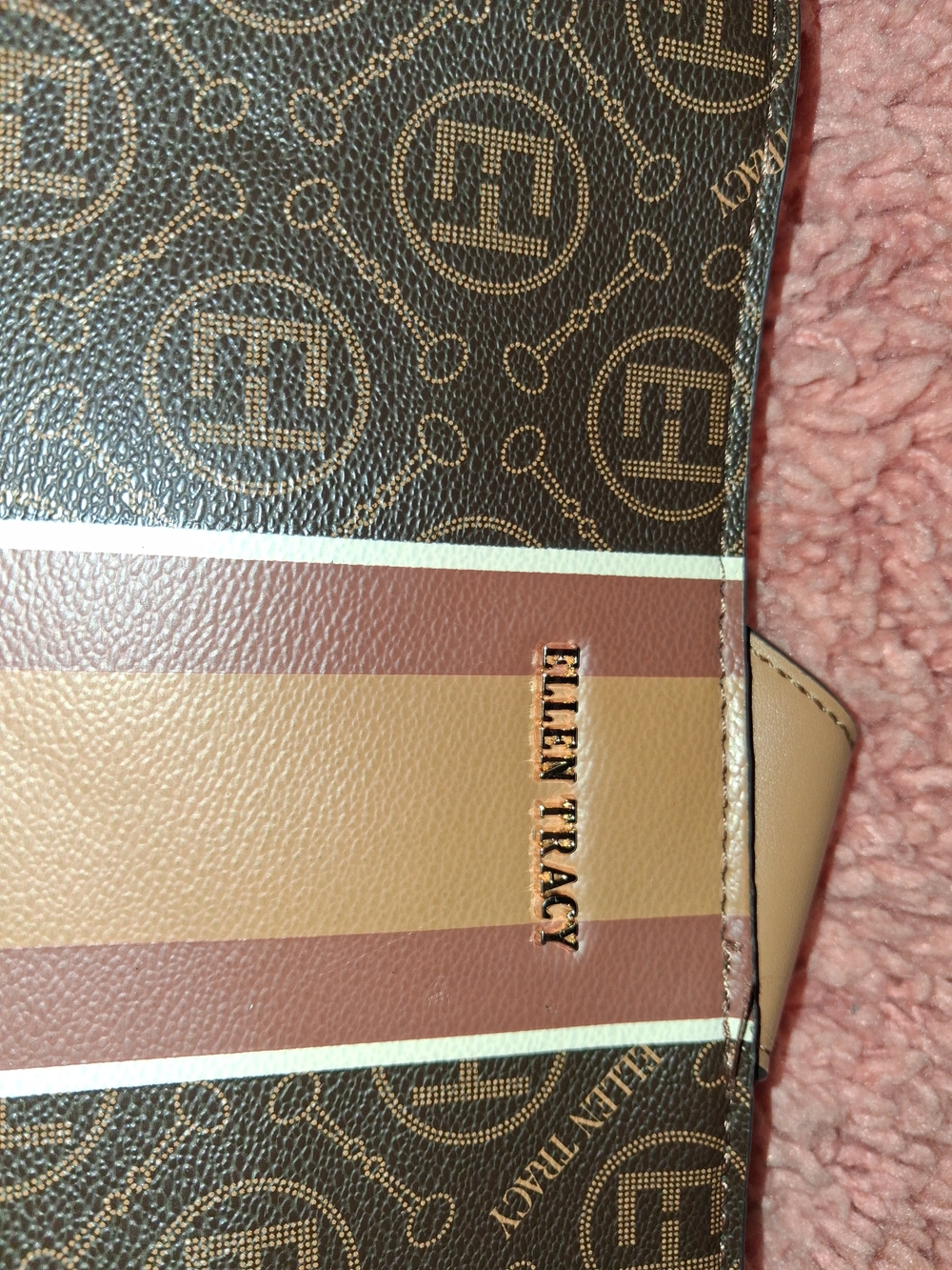 Ellen Tracy Brown & Tan Men's Crossbody Bag